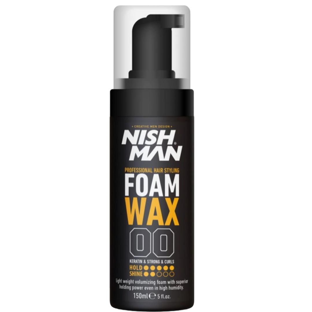 Nish Man Foam Wax 150ml - 12 STÜCK