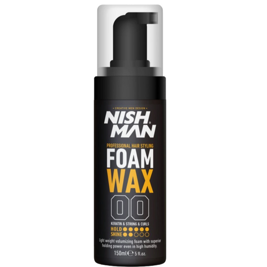 Nish Man Foam Wax 150ml - 12 PIECES