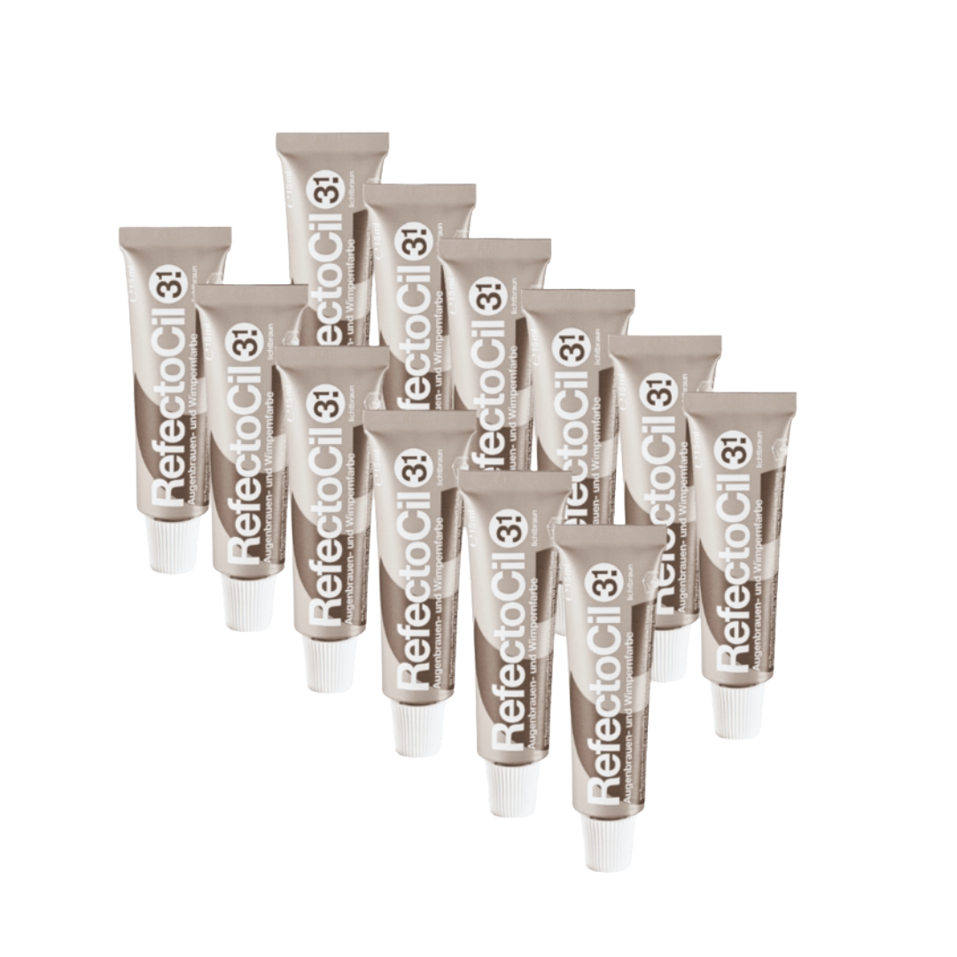 Refectocil Teinture Cils N° 3.1 Châtain Clair Lot de 12