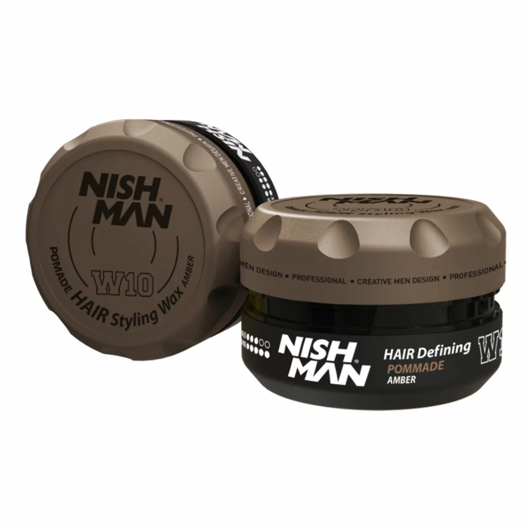 Nish Man W10 Haarstyling Wax Pomade Amber 100 ml