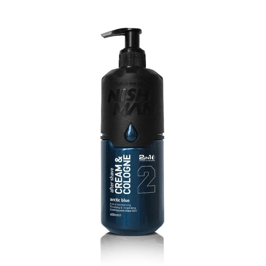 Nish Man Aftershave Creme & Kölnischwasser Arctic Blue 400 ml