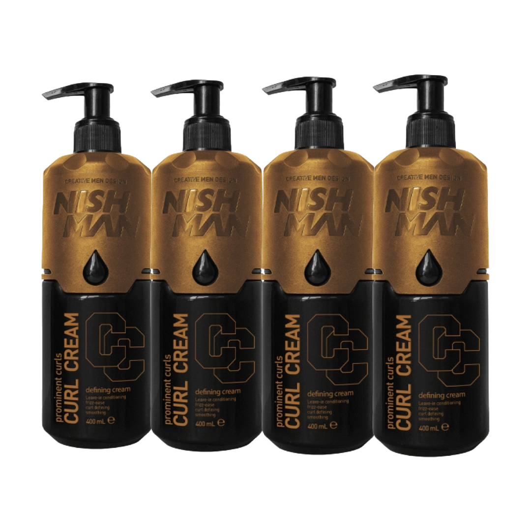 Nish Man Lockencreme 400ml XL 4er-Pack