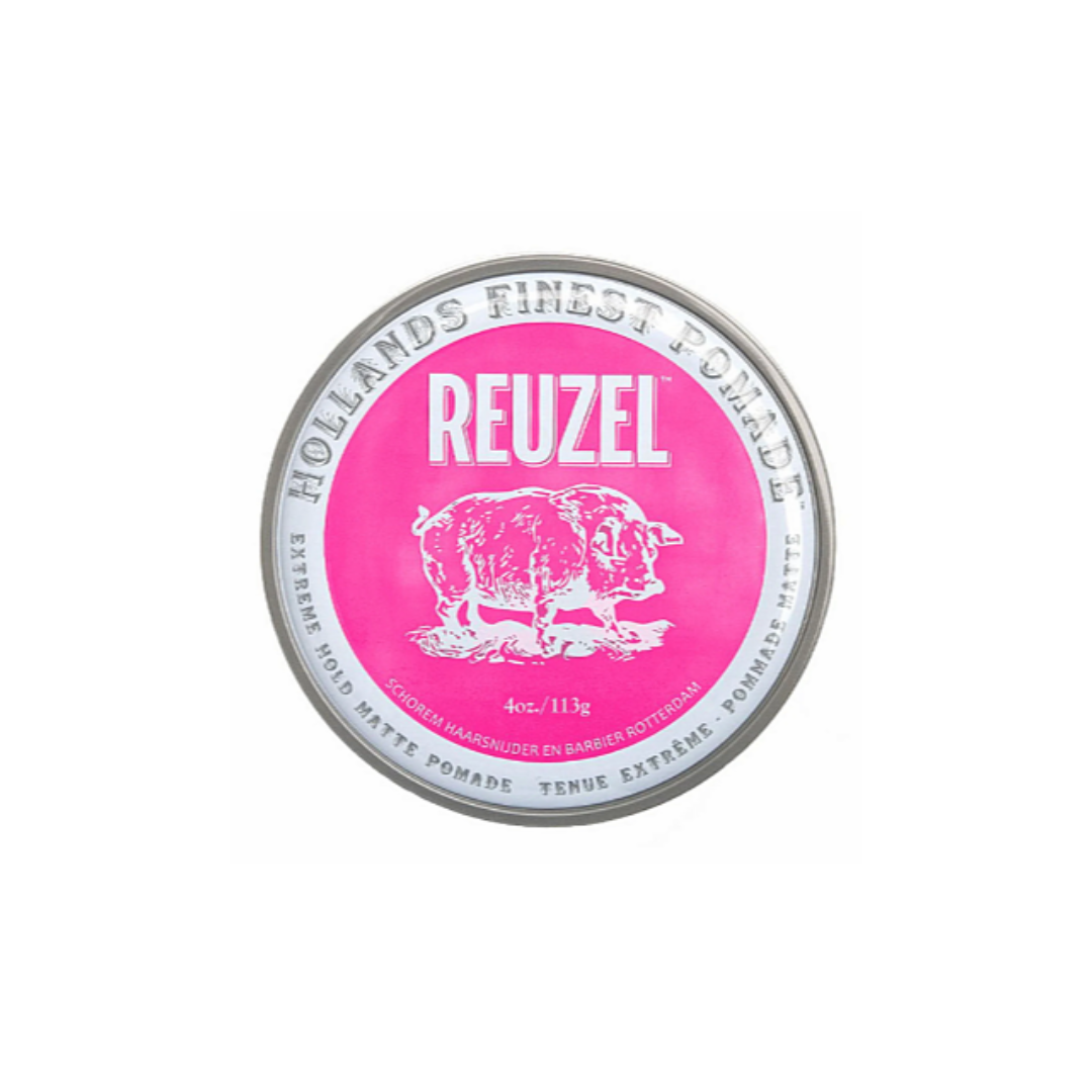 Reuzel Pomade Fixation Extrême Mat Rose 113g - 12 Pièces