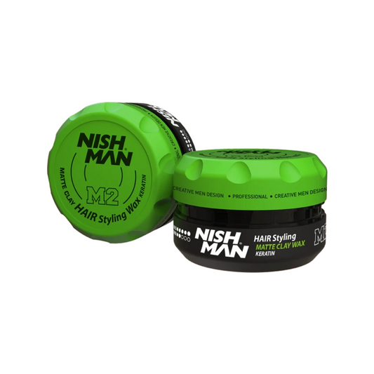 Nish Man M2 Matte Clay Wax Keratin 100ml - 12 PCS
