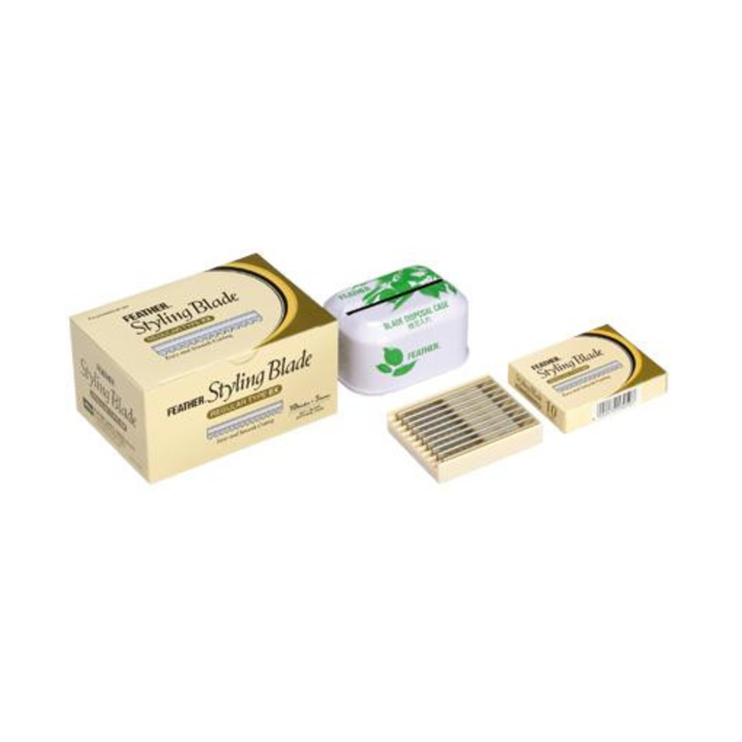 Feather Styling Blades Lames de rechange 50 pièces - Par paquet de 4