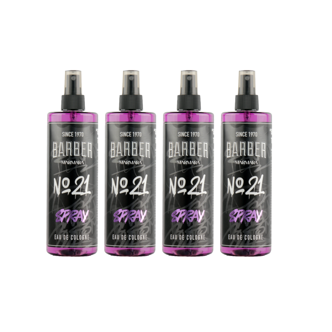 MARMARA BARBER GRAFFITI Series Eau de Cologne Spray 400ml n° 21 - 4 PIÈCES
