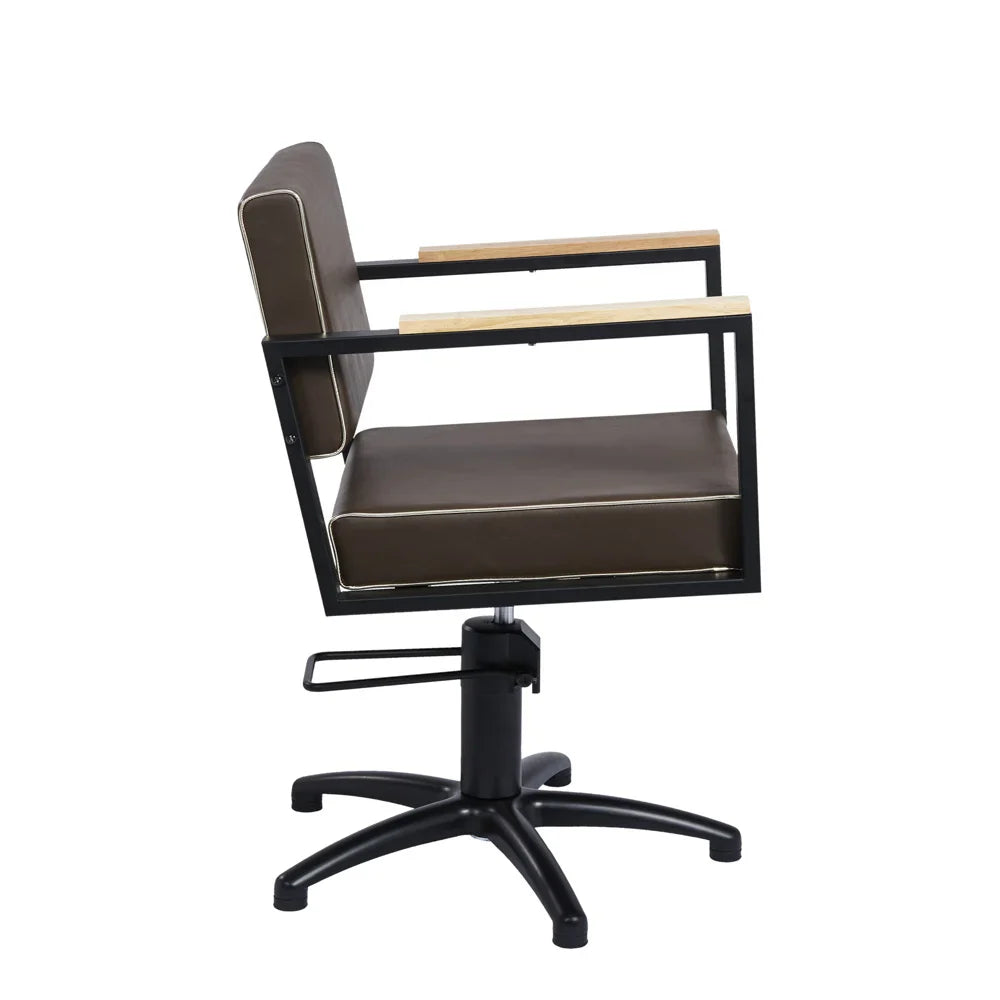 Mirplay Fauteuil Barbier Ocean Sur Piétement Etoile Noir