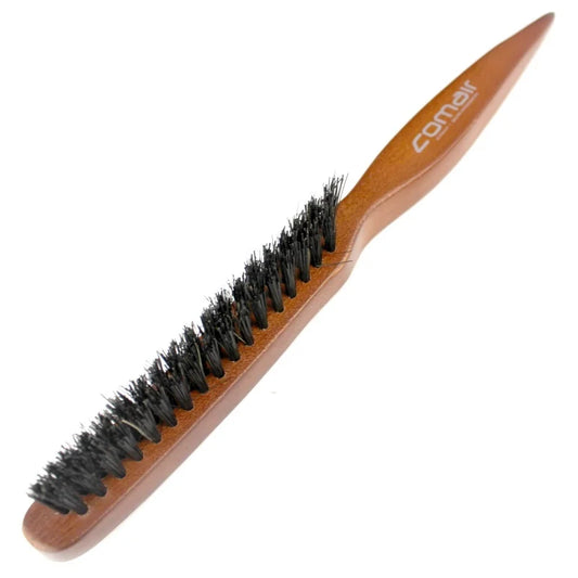 Sibel Wooden Backcombing Brush with Natural Hair