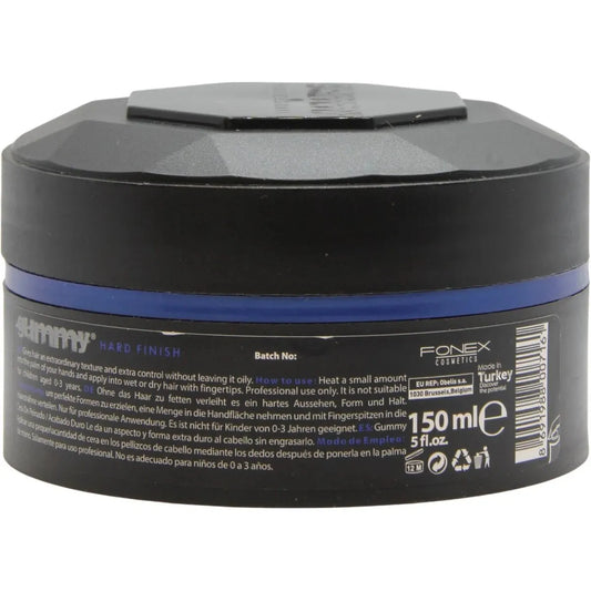 Gummy Styling Wax Hard Finish 150ml Blue - 36 Pieces