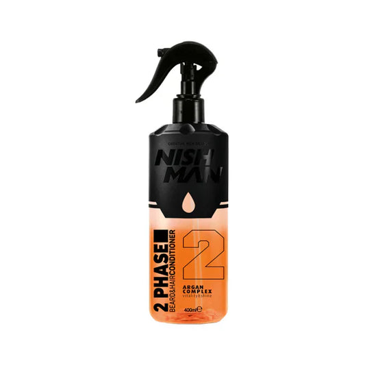Nish Man 2 Phase Beard & Hair Conditioner ARGAN 400ml - 6 Pack