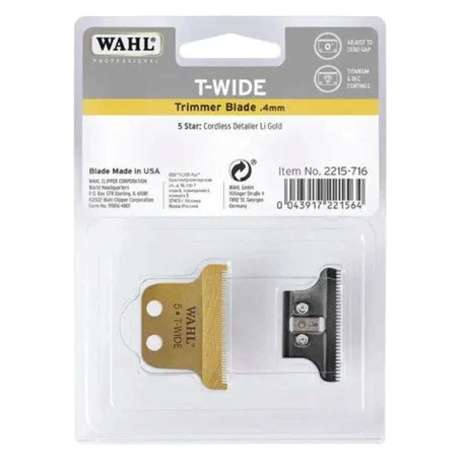 Wahl T-Wide Trimmerklinge - GOLD