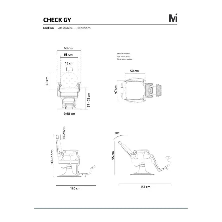 Mirplay Barbierstuhl CHECK GY