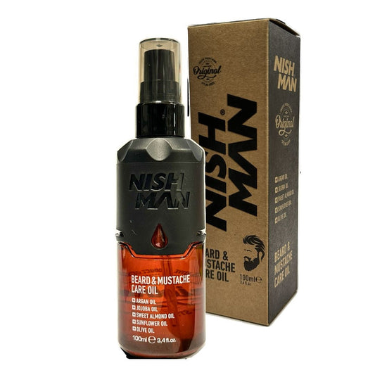 Nish Man Beard and Mustache Care Oil 75ml - 12 PCS