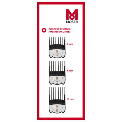 Moser Premium Peignes magnétiques SET. 6/9/12mm