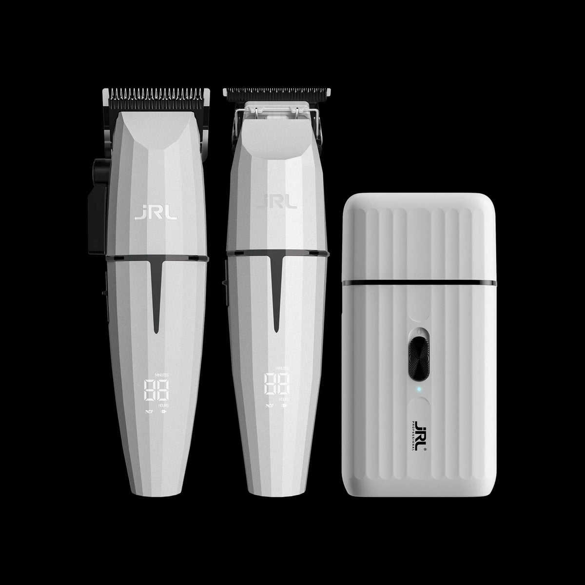 JRL GHOST 2 Limited Edition Set – Haarschneidemaschine, Trimmer & Rasierer in Onyx White
