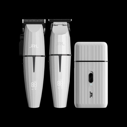 JRL GHOST 2 Limited Edition Set – Haarschneidemaschine, Trimmer & Rasierer in Onyx White