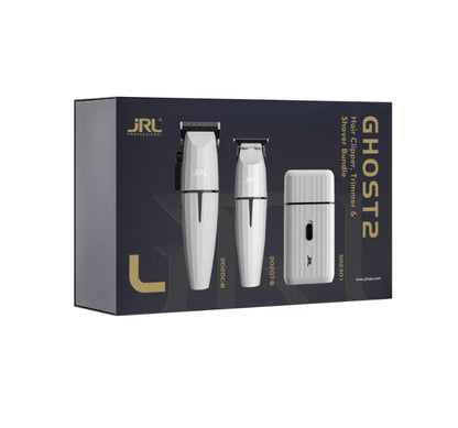 JRL GHOST 2 Limited Edition Set – Haarschneidemaschine, Trimmer & Rasierer in Onyx White