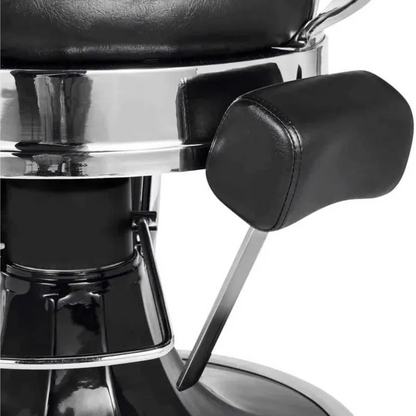 Mirplay Barberstuhl Kirk Schwarz / Chrom B