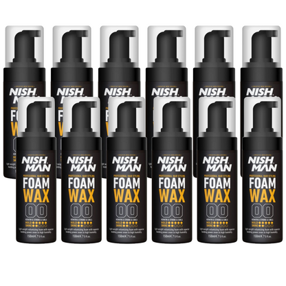 Nish Man Foam Wax 150ml - 12 STÜCK