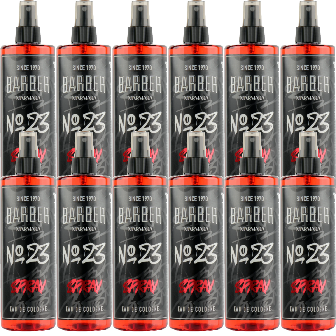 MARMARA BARBER GRAFFITI Series Eau de Cologne Spray 400ml N°23 - LOT DE 12