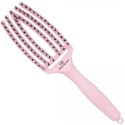 Olivia Garden Finger Brush PASTEL PINK- Medium