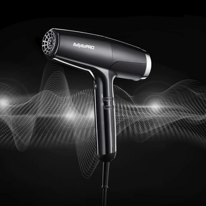 Sèche-cheveux professionnel numérique Babyliss Pro FALCO Advanced Noir/Argent