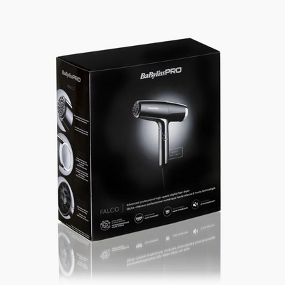 Sèche-cheveux professionnel numérique Babyliss Pro FALCO Advanced Noir/Argent