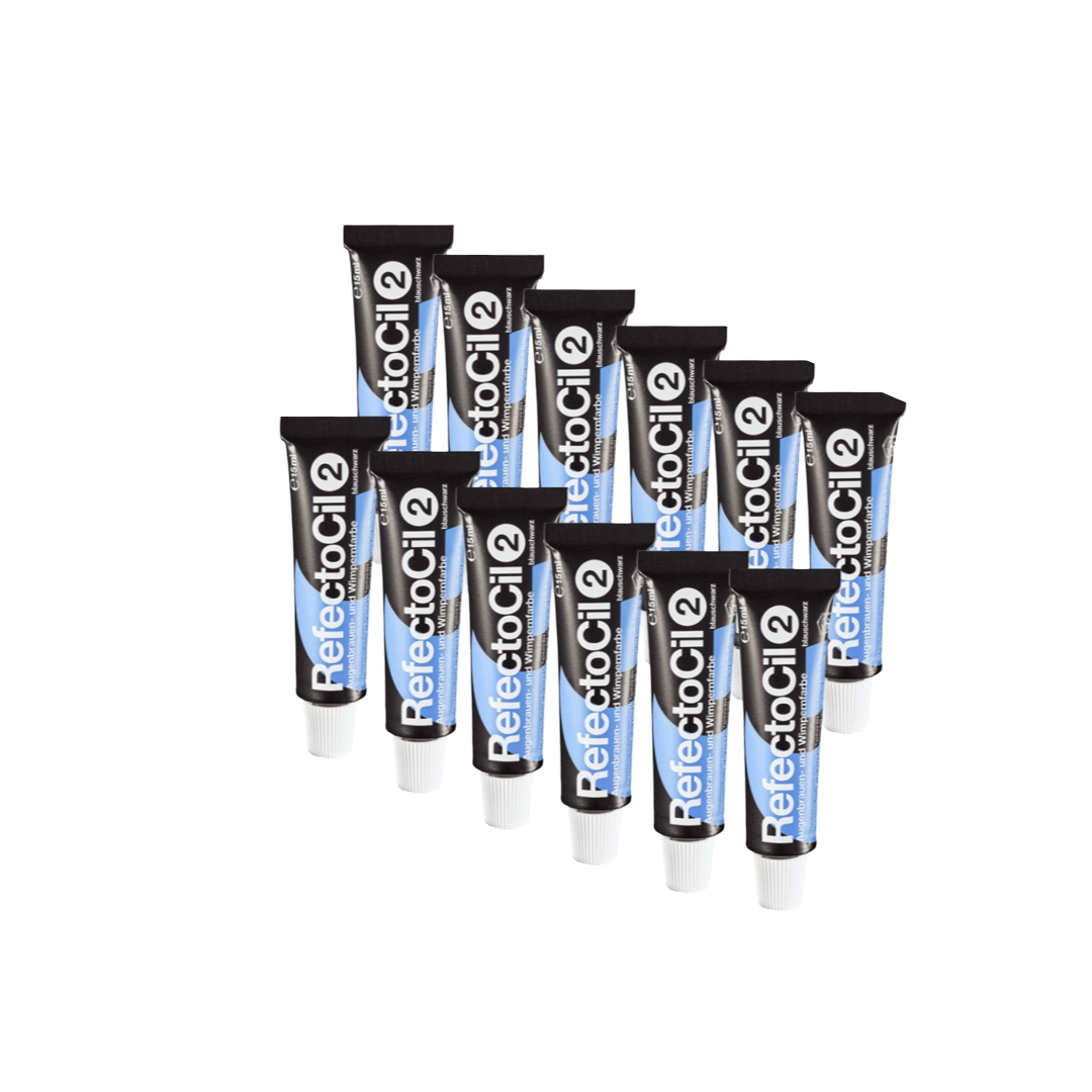 Refectocil Wimpernfarbe Nr. 2 Blauschwarz 12er-Pack