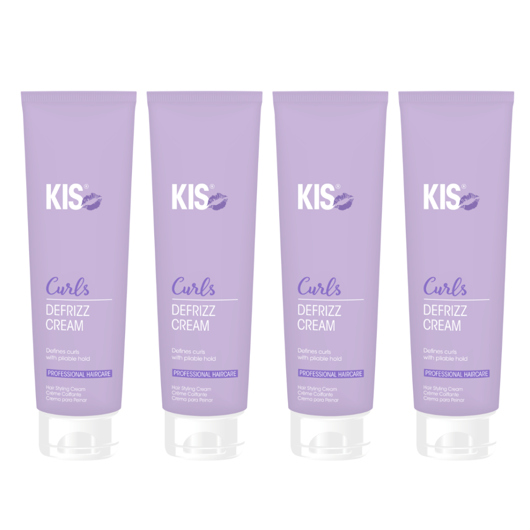 KIS Curls crème anti-frisottis 150ml - 4 PIÈCES