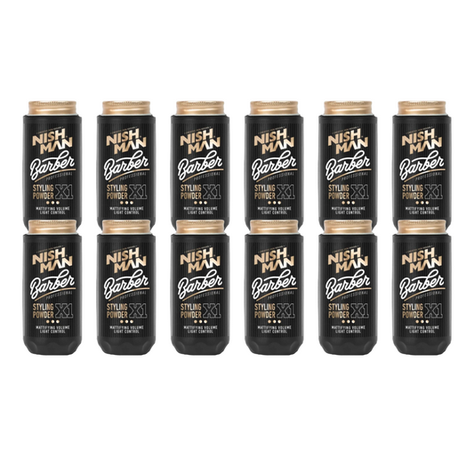 Nish Man Barber Styling Powder X1 - 30Gr. - Contrôle Léger Lot de 12