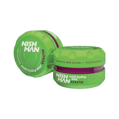 Nish Man Cire Coiffante KÉRATINE 05 - 150ml - 12 PCS