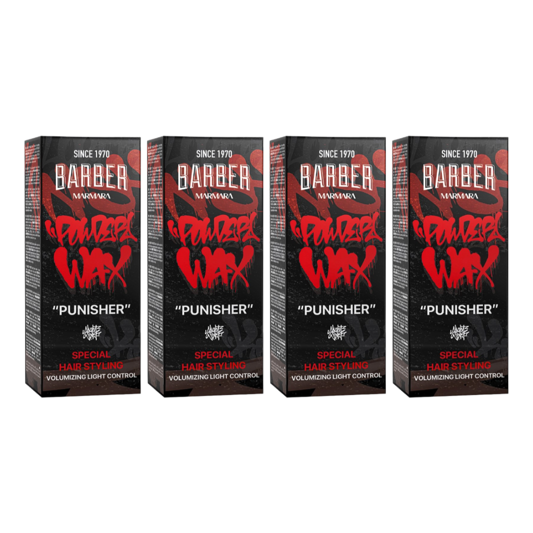 MARMARA BARBER Styling Powder Wax Punisher 20g - 4er Pack