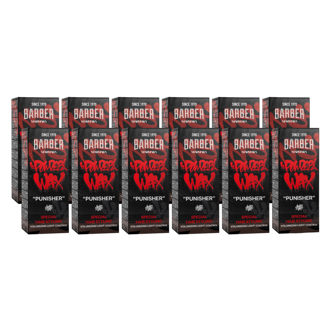 MARMARA BARBER Styling Puder Wax Punisher 20g - 12er Pack