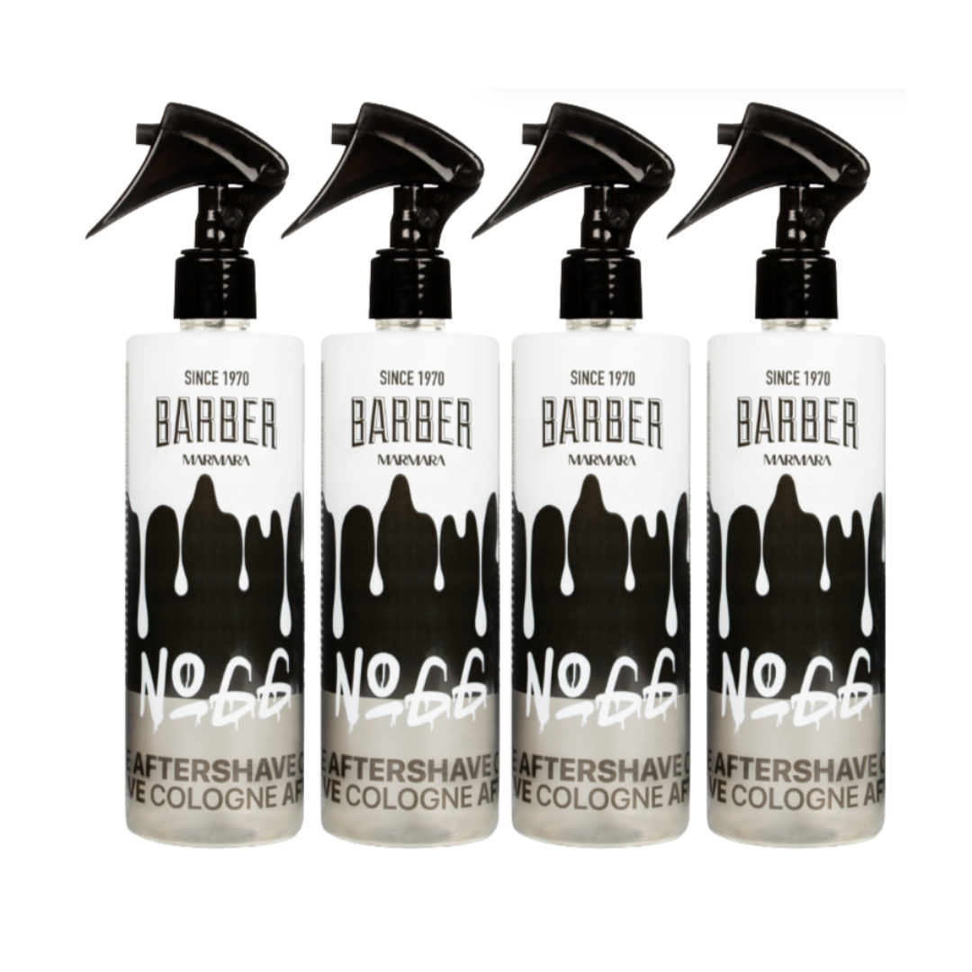 MARMARA BARBER Aftershave Cologne 400ml - No 66 - 4 Pack