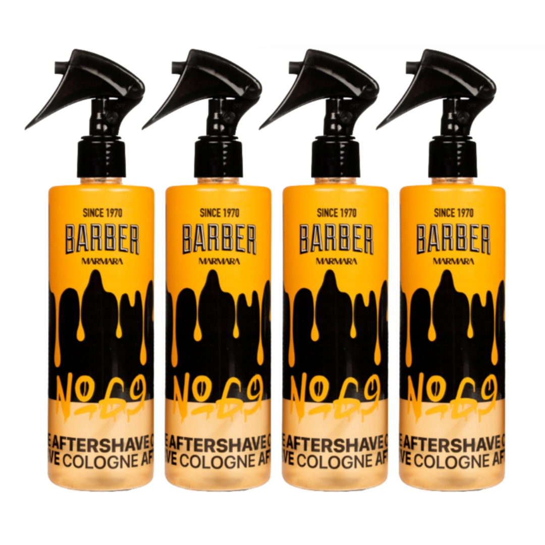 MARMARA BARBER Aftershave Cologne 400ml - No 69 - 4er Pack