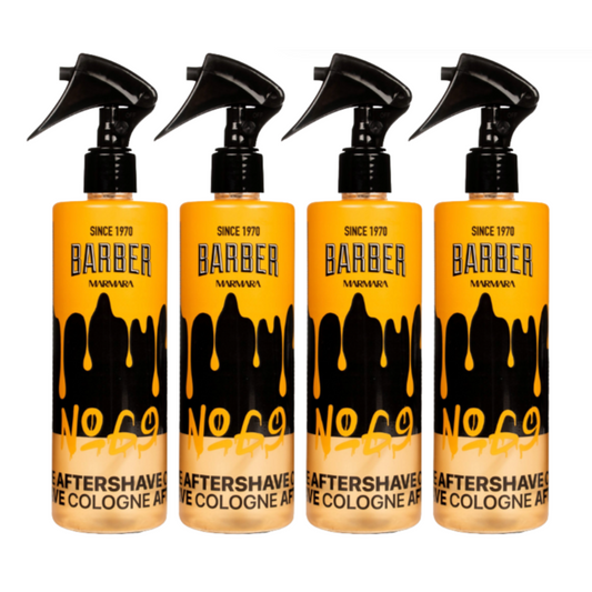 MARMARA BARBER Après-Rasage Cologne 400ml - No 69 - Pack de 4