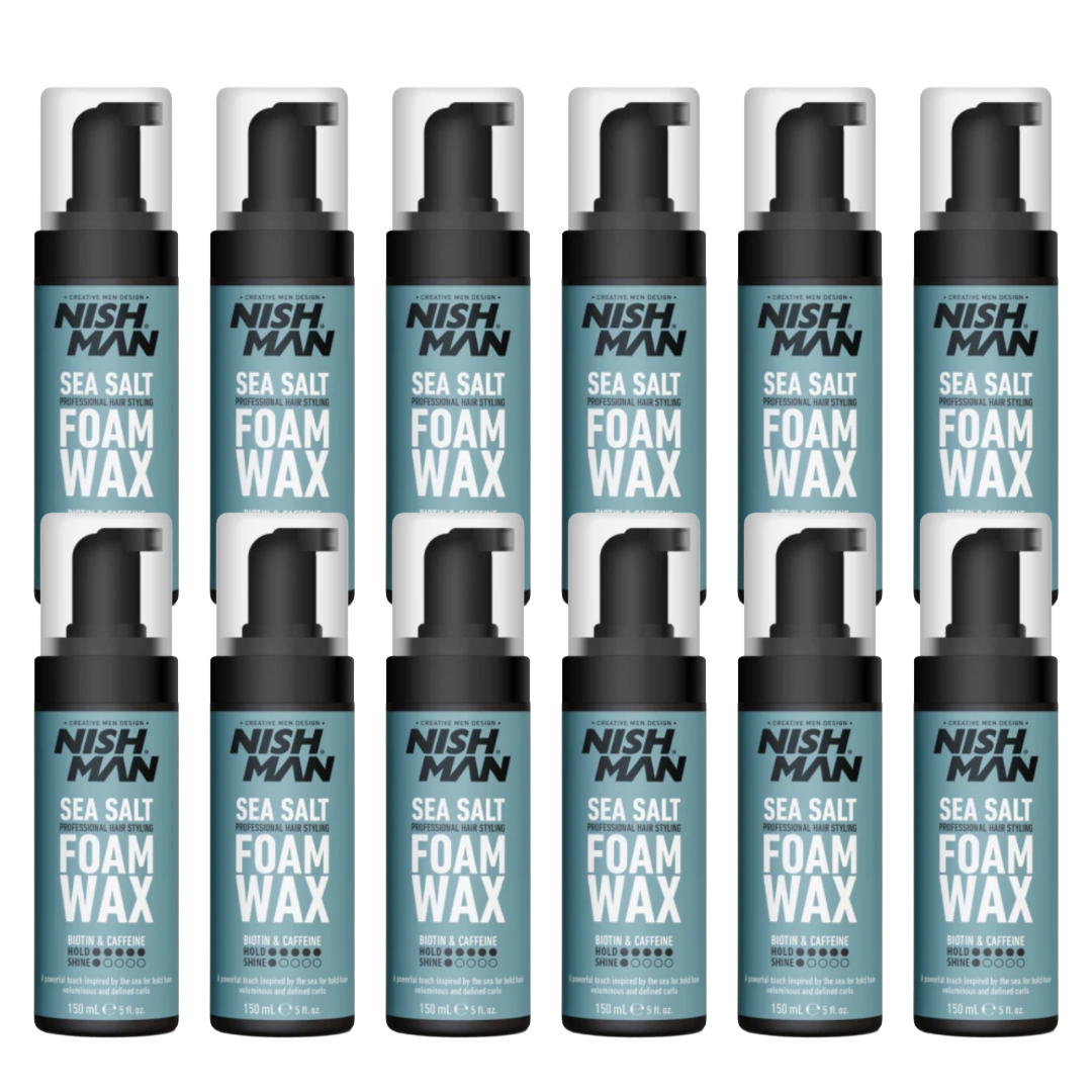 Nish Man Meersalz Schaumwachs 150ml - 12 STK