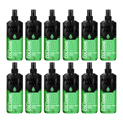Nish Man Aftershave Cologne 0 Northern Lights 400ml - 12 PIÈCES