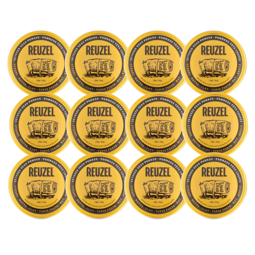 Reuzel Liquid Death - Pommade à l'argile Tête Coupée 95.8Gr. - 12 Pièces