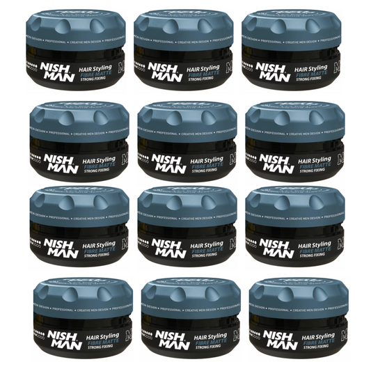 Nish Man M9 Hair Styling Fibre Matt Starker Halt 100 ml - 12er Pack