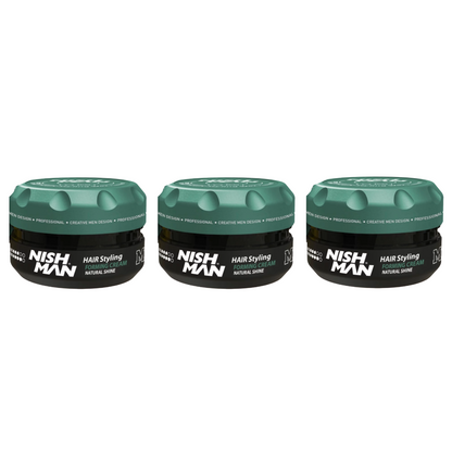 Nish Man M8 Matte Hair Styling Forming Creme Natural Shine 100 ml - 3 Pack