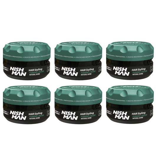 Nish Man M8 Matte Haarstyling Forming Creme Natürlicher Glanz 100 ml - 6er Pack