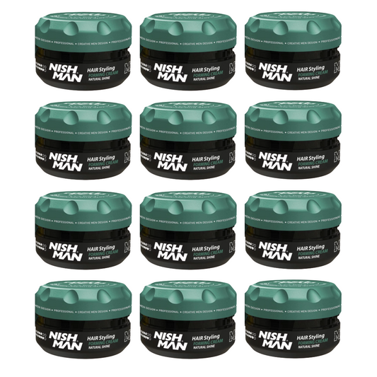 Nish Man M8 Matte Hair Styling Forming Creme Natural Shine 100 ml - 12er-Pack
