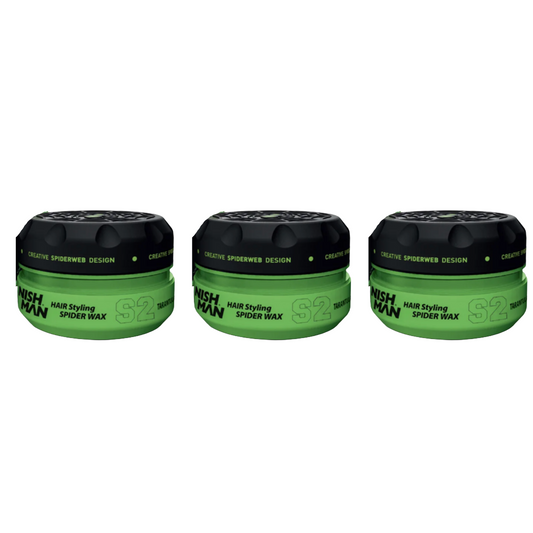 Nish Man S2 Spider Wax 150ml - Lot de 3