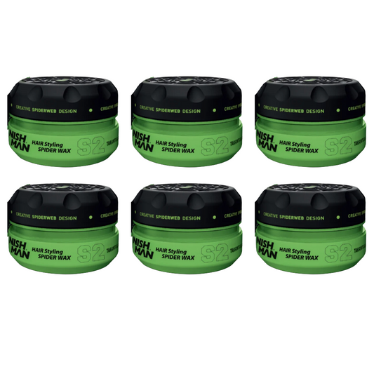 Nish Man S2 Spider Wax 150ml - Lot de 6