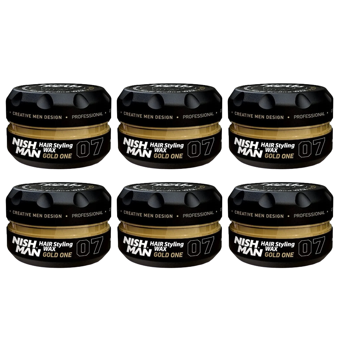 Nish Man Wax Gold One 07 – 150 ml – 6er-Pack