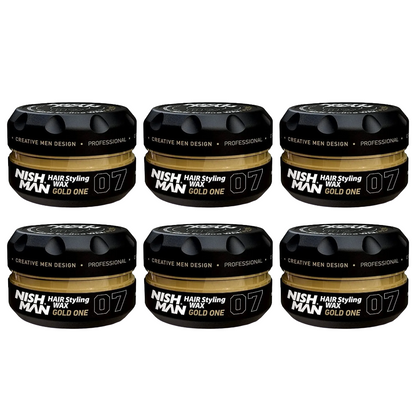 Nish Man Wax Gold One 07 – 150 ml – 6er-Pack