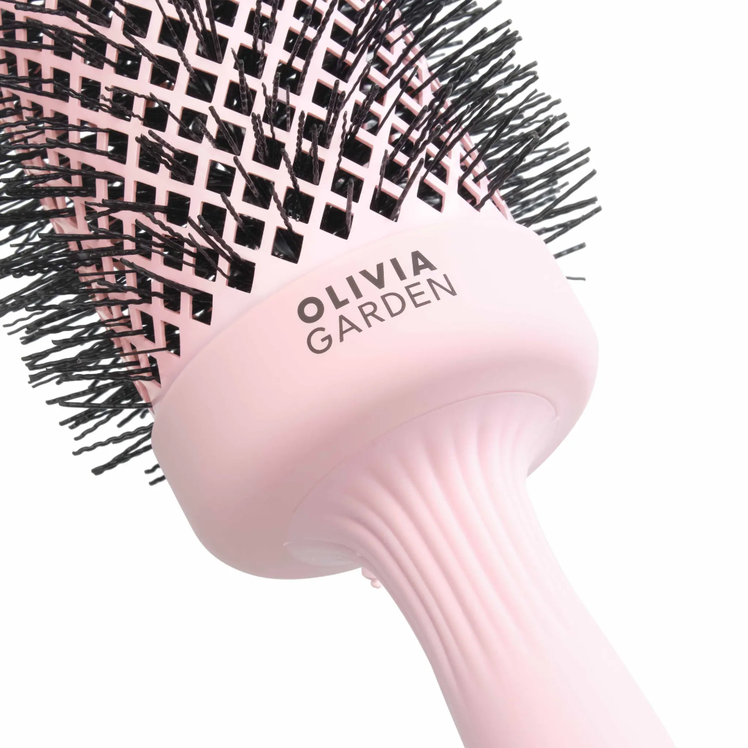 Olivia Garden Expert Blowout Speed Hair Dryer Brush - Pastel Pink 55mm