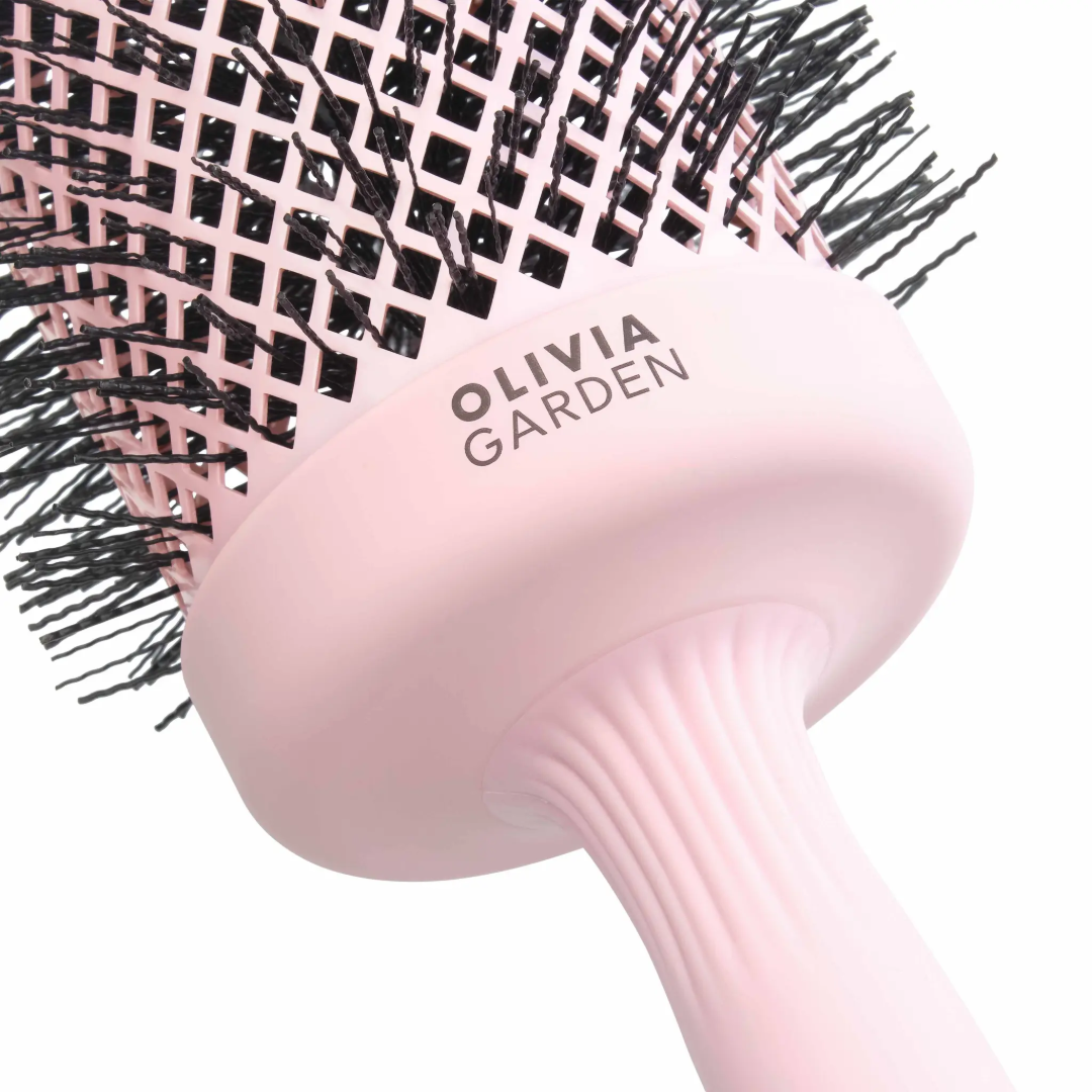 Olivia Garden Expert Blowout Speed Hair Dryer Brush - Pastel Pink 65mm