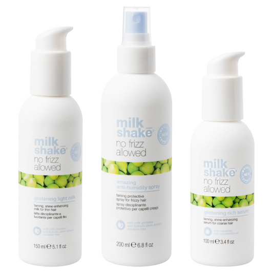 Milkshake No Frizz Allowed Amazing Anti-humidity Spray 200ml + Serum 100ml + Light Milk 150ml